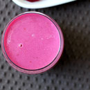 healthy pink beet, apple, and cinnamon smoothie - by homemade nutrition
