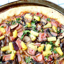 Semi-homemade Hawaiian pizza