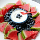 healthy fourth of July fruit platter
