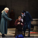 Marcel Brunner als Mesner in Tosca, mit Evez Abdulla und Christopher Diffey (Foto: Nationaltheater Mannheim)