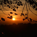 Faszinierender Sonnenuntergang von der Terrasse aus
