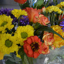 Blumen bei Geburtstagsfeier