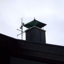 Kaminüberdachung in Edelstahl