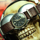 Band: Nato Leder Supreme »Porter« | Uhr: CWC RAF Chrono '78 