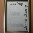 Invictus sur Canson blanc. A4. 