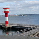 Blick über die Eckernförder Bucht vom Ostseeinformationzentrum 