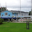 Restaurant "Schleiperle" als Pfahlbau in der Schlei - Arnis