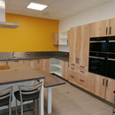 Fabrication cuisine sur mesure, plan de travail en corian