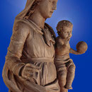 Vierge à l’enfant -Bois naturel (XIXe S.)