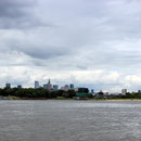 Am Beginn der Reise - die Skyline von Warschau
