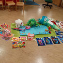 Spielstunde für die Vorschüler im Kindergarten.