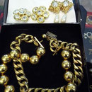 COCO CHANEL KETTE & 2 PAAR OHRCLIPS