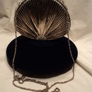 Metall Abendtasche, muschelförmig, USA, 40er Jahre  VERKAUFT /SOLD