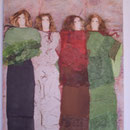 Chantal Desrosiers   "Fémina ocre"      technique mixte      25P