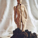 Claudia Berbottino- Allix   "La dame des volcans"    terre  43x28