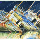 AVIE                        "Autrefois  "            aquarelle     34 x 47