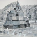 BERTHAULT Maurice   Eglise en bois debout - Norvège