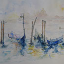 Marie Delaune       "rêveries à Venise"          Aquarelle