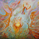 Jean Charles CRISPOLD  ."Eclosion"   81 x 100   Technique mixte