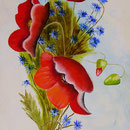Claude Chain               Coquelicots et bleuets             Huile    8M