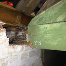 Zerstörtes Auflager des Hängewerkes (© Foto: Wieck & Partner)