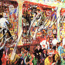 F.X. McRory's Whiskey Bar 22 5/8x45 1/8 $17850 serigraph