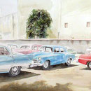 Colors Of Cuba  21 X 45  Watercolor  $1600