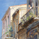 Fixed Reception  24 x 28   Watercolor    $1500
