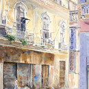 Shopping Woman  33 X 21  Watercolor  $1500