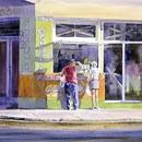 La Cecillia  21 x 33  watercolor  $1500