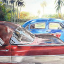 Bel Air Paradise   38 x 48  Watercolor  $3000