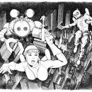 Buck Rogers "Welcome to the 25th Century" - Pen and Ink  - 22" x 28" Original Art $1500.00 *Prints available (limited to 250 prints 13" x 19" $20.00)