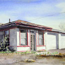 Tims Auto  23x32   watercolor      $1500