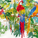 Birds of Paradise 25x29 $3675 serigraph