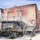 Red Brick Series  32 x 38  Watercolor  $1700
