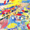 La Plage au Deauville 29x36 $5665 serigraph