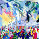 Aspen Mountain Rendezvous 32x35 $4200 serigraph
