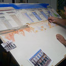 Artist at work