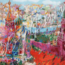 Red Square Panorama 1987 28x37.75 $8925 serigraph