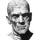 Mummy - Pen and Ink - 18" x 24" Original Art $650.00 *Prints available (limited to 250 prints 11" x 14" $20.00)