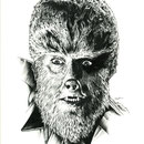 Wolfman - Pen and Ink - 18" x 24" Original Art $650.00 