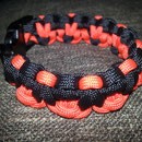 Armband Paracord orange schwarz