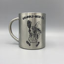 Edelstahlbecher / Thermobecher mit Gravur 'Gnaddle Hexe'