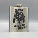Flachmann aus Edelstahl mit Lasergravur 'Wierer Hexen'