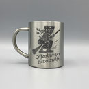 Edelstahlbecher / Thermobecher mit Gravur 'Offenburger Hexenzunft'