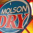 Enseigne Molson Dry  no. 601