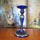 Chandelier bleu cobalt ancien  no. 199  VENDU
