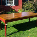 VENDU  Splendide table en pin de 8 pieds de long  no. 492