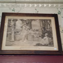 Cadre scène victorienne "And lived happily ever after"  no. 687