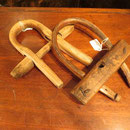 2 anciens collets à chèvre en bois  no. 269